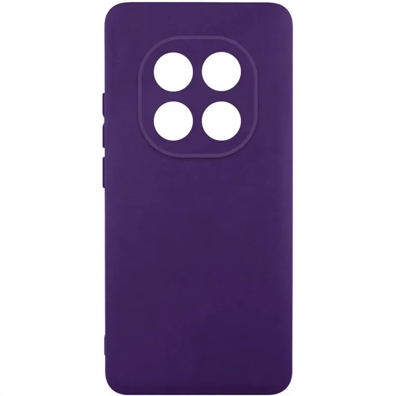 Чохол TPU GETMAN Liquid Silk Full Camera для Xiaomi Redmi Note 14 Pro+ 5G Темно фіолетовий / Dark Purple