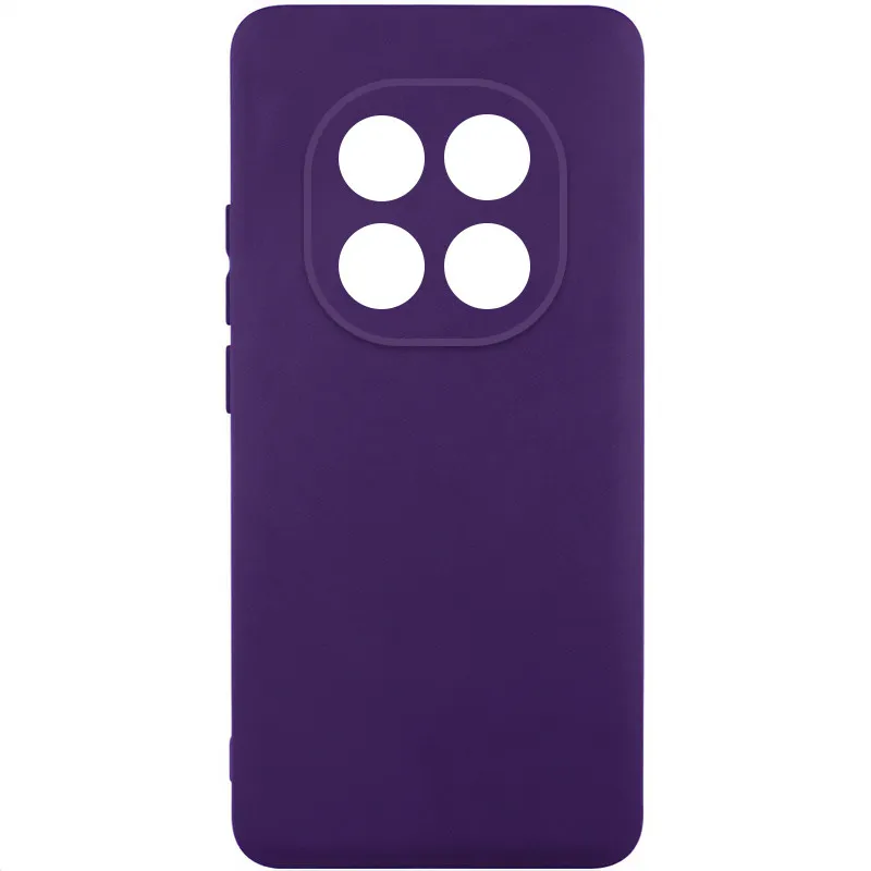 Чохол TPU GETMAN Liquid Silk Full Camera для Xiaomi Redmi Note 14 Pro 5G Темно фіолетовий / Dark Purple
