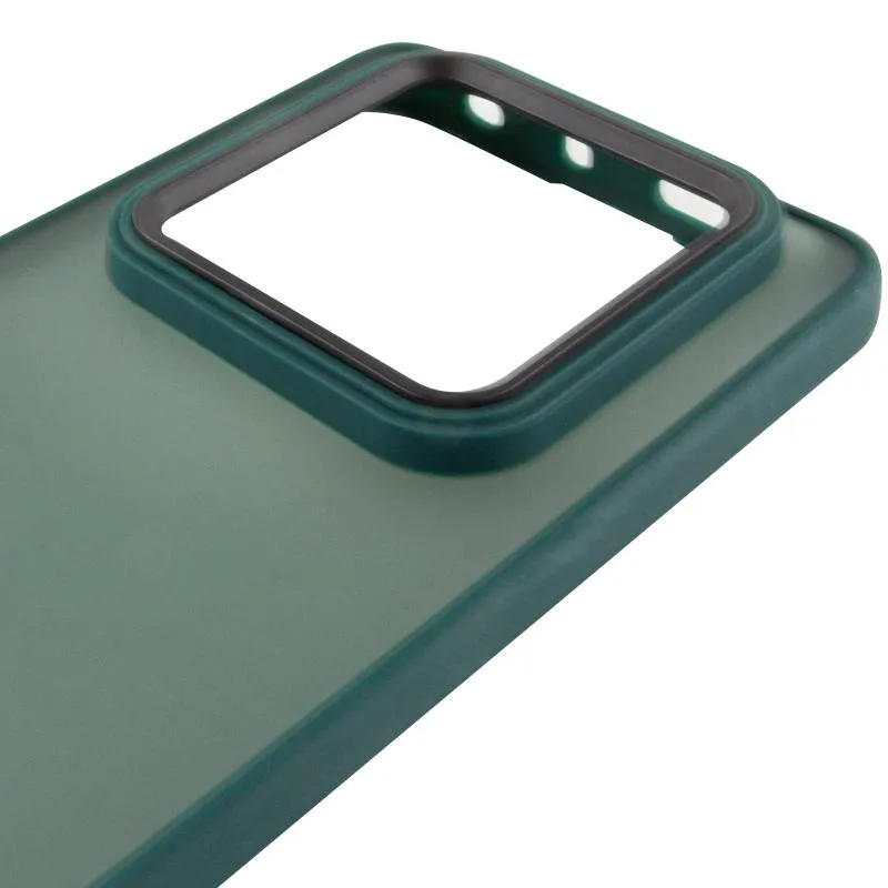 Чохол TPU+PC Lyon Frosted для Xiaomi Redmi Note 14 Pro 4G Green — фото 4