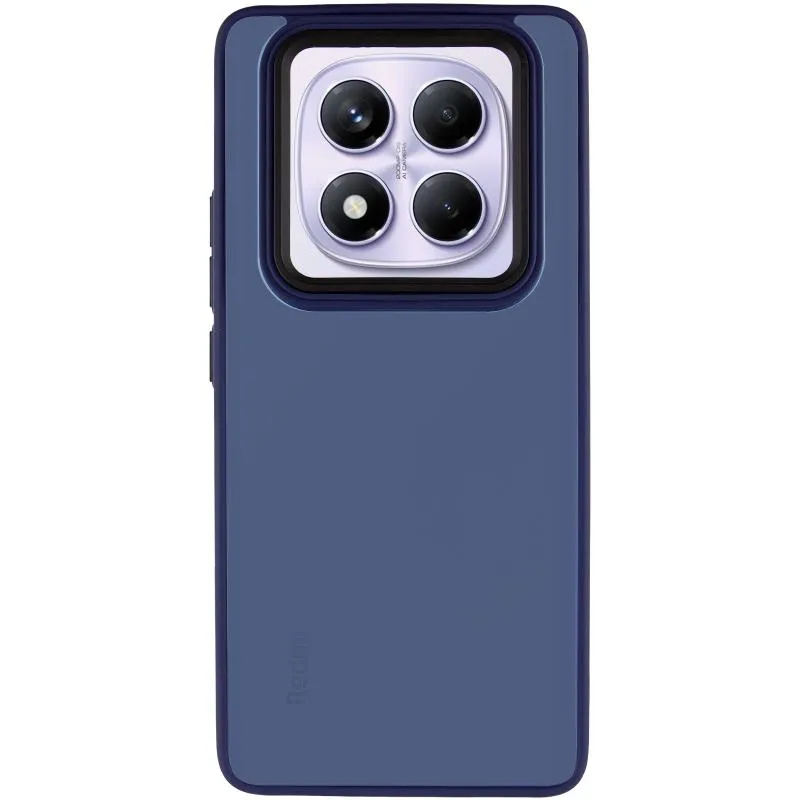 Чохол TPU+PC Lyon Frosted для Xiaomi Redmi Note 14 Pro 4G Navy Blue — фото 3