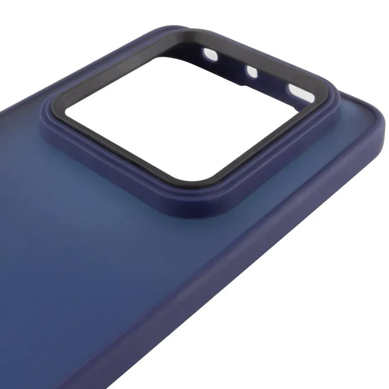 Чохол TPU+PC Lyon Frosted для Xiaomi Redmi Note 14 Pro 4G Deep Navy — фото 4