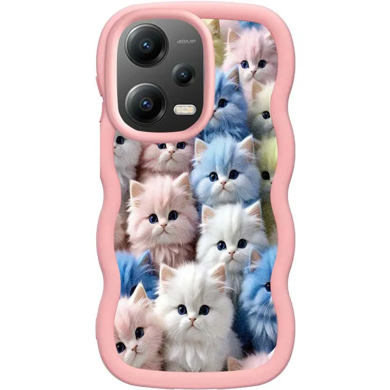 Чохол TPU Cloudy Pictures для Xiaomi Poco X5 5G / Redmi Note 12 5G Kittens