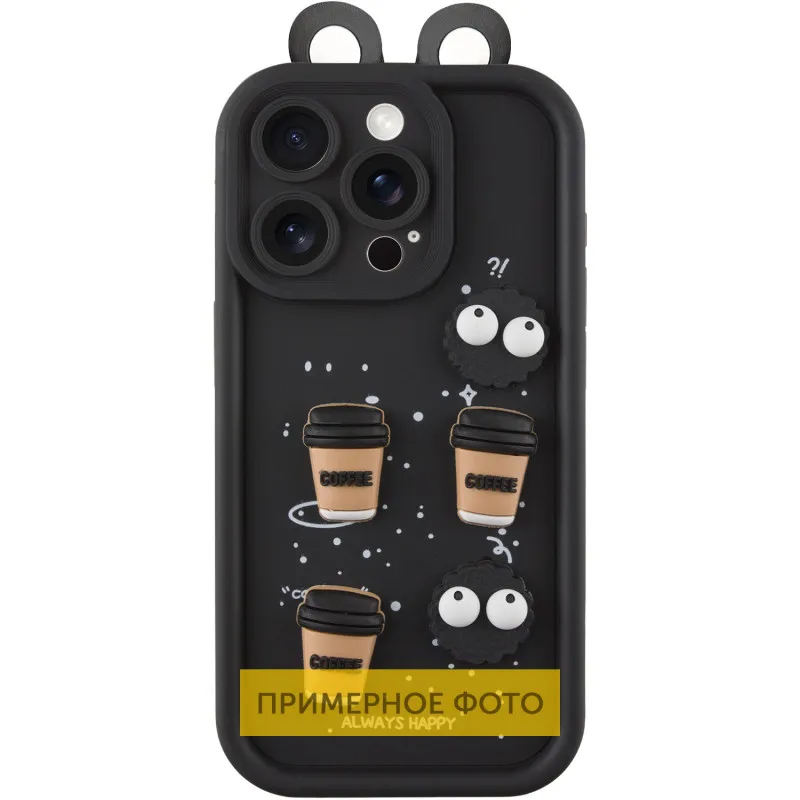 Чохол TPU Toys Case with Ears для Xiaomi Redmi A3 Black