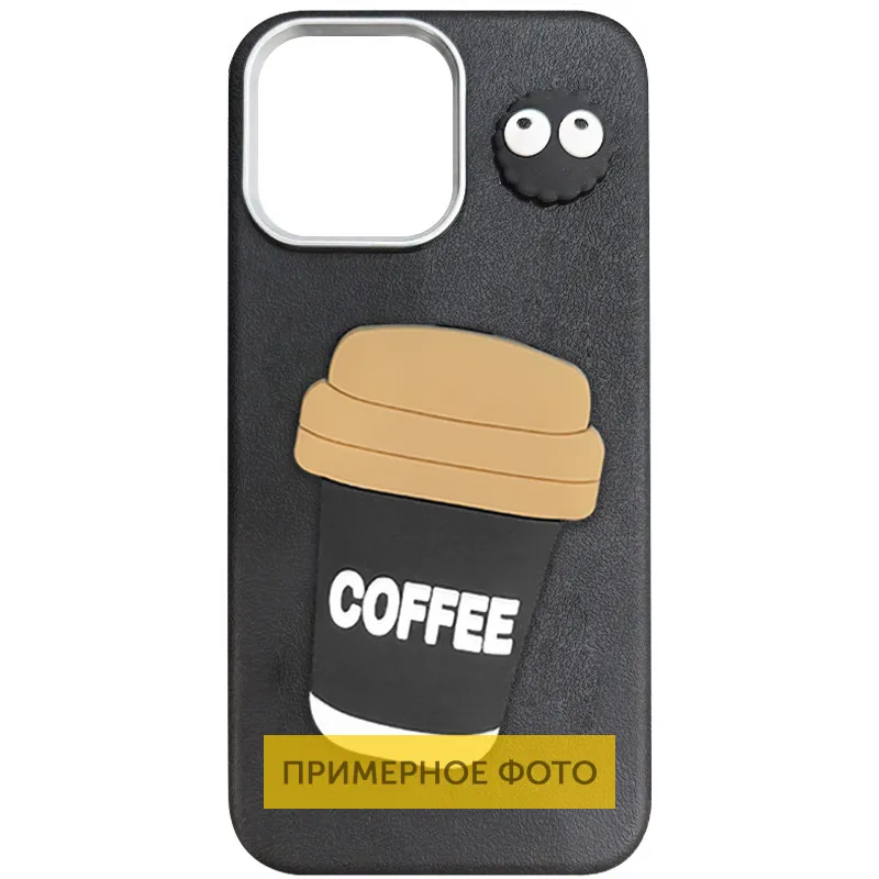 Чохол TPU Leather Toys для Xiaomi Redmi Note 14 5G Coffee / Black