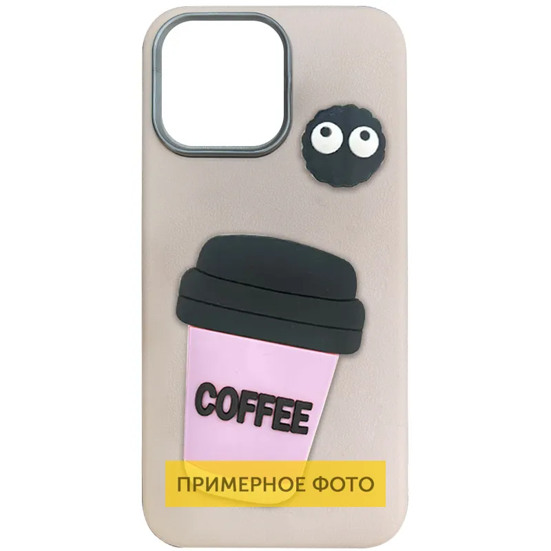 Чохол TPU Leather Toys для Xiaomi Redmi Note 14 5G Coffee / Pink