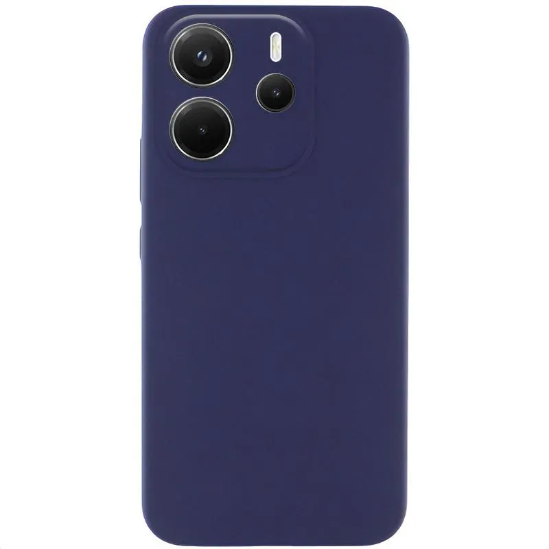 Чохол Silicone Cover Lakshmi Full Camera для Xiaomi Redmi Note 14 4G Темно-синій / Midnight blue