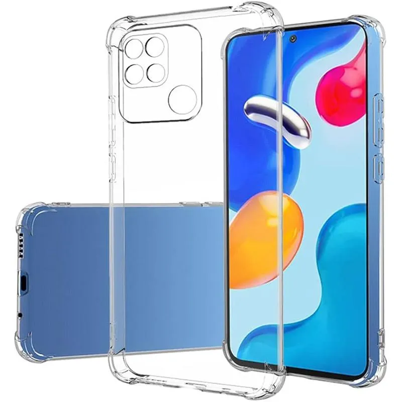 TPU чохол GETMAN Ease logo посилені кути Full Camera для Xiaomi Redmi 10C Безбарвний
