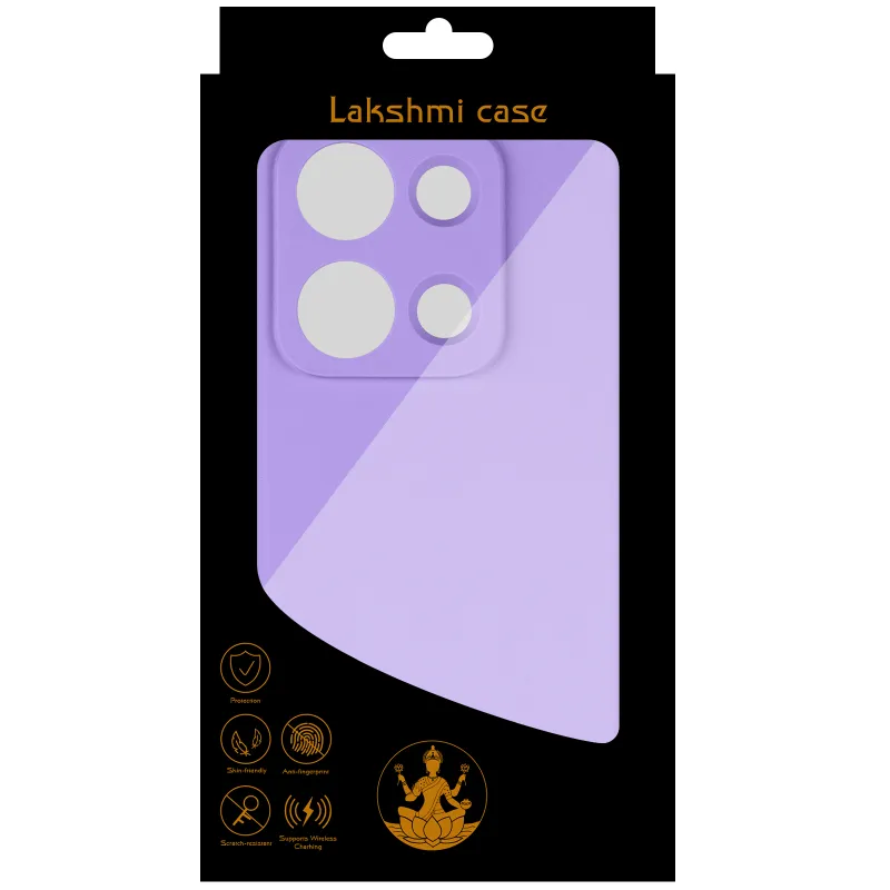 Чохол Silicone Cover Lakshmi Full Camera для Xiaomi Redmi Note 14S Бузковий / Dasheen — фото 4