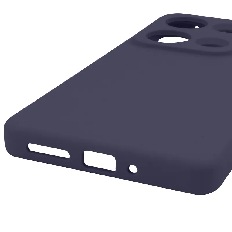 Чохол Silicone Cover Lakshmi Full Camera для Xiaomi Redmi Note 14S Темно-синій / Midnight blue — фото 5