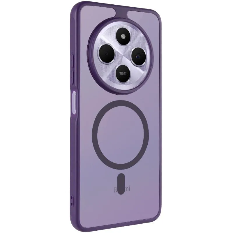 Чохол TPU Bloom with Magnetic Fit для Xiaomi Redmi 14C / A4 / Poco C75 / Poco M7 5G Purple