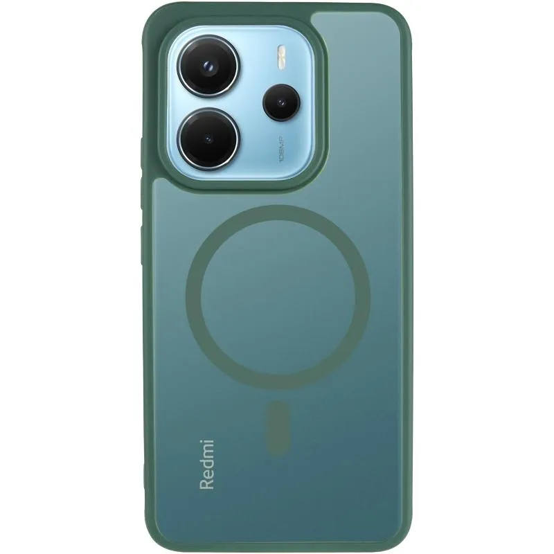 Чохол TPU Bloom with Magnetic Fit для Xiaomi Redmi Note 14 4G Green — фото 2