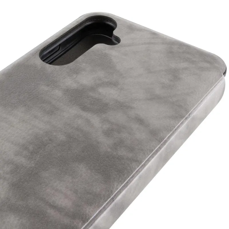 Шкіряний чохол-книжка Belora для Samsung Galaxy A05s Gray — фото 6