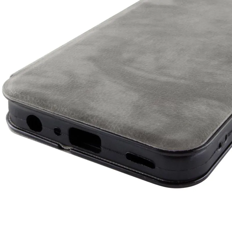 Шкіряний чохол-книжка Belora для Samsung Galaxy A05s Gray — фото 7