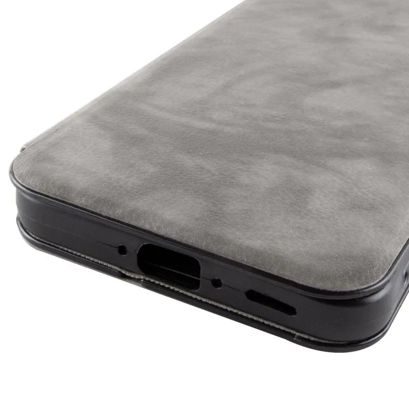Шкіряний чохол-книжка Belora для Samsung Galaxy A55 Gray — фото 7