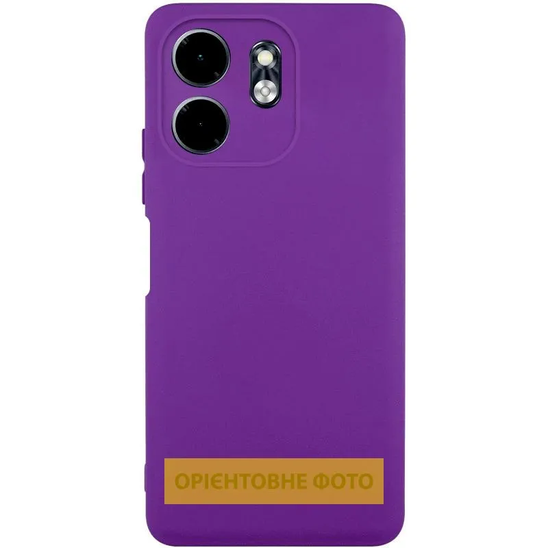 Чохол TPU GETMAN Liquid Silk Full Camera для Xiaomi Redmi A5 / Poco C71 Фіолетовий / Purple