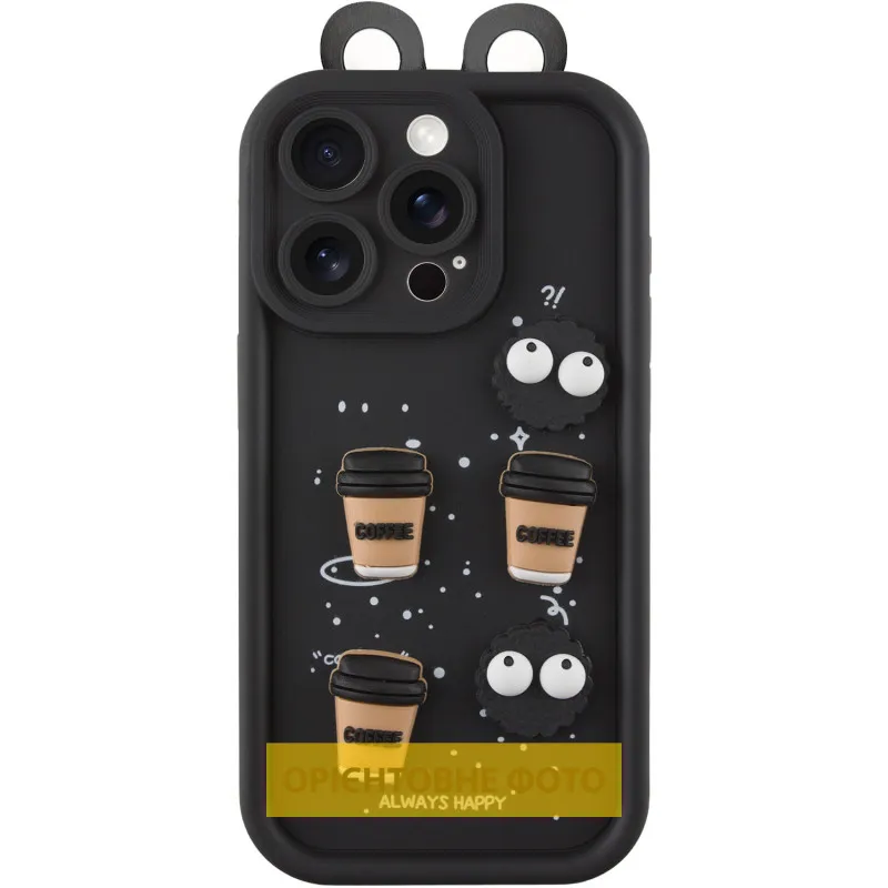 Чохол TPU Toys Case with Ears для Xiaomi Poco X6 / Note 13 Pro 5G Black