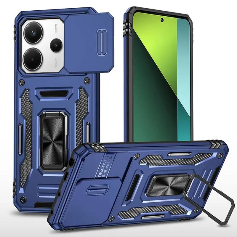 Ударостійкий чохол Camshield Army Ring для Xiaomi Redmi Note 14 4G / 14 5G Синій / Navy
