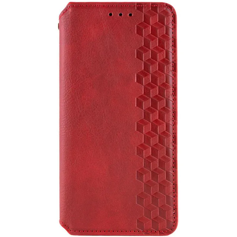 Шкіряний чохол-книжка GETMAN Cubic для Xiaomi Redmi A5 Червоний
