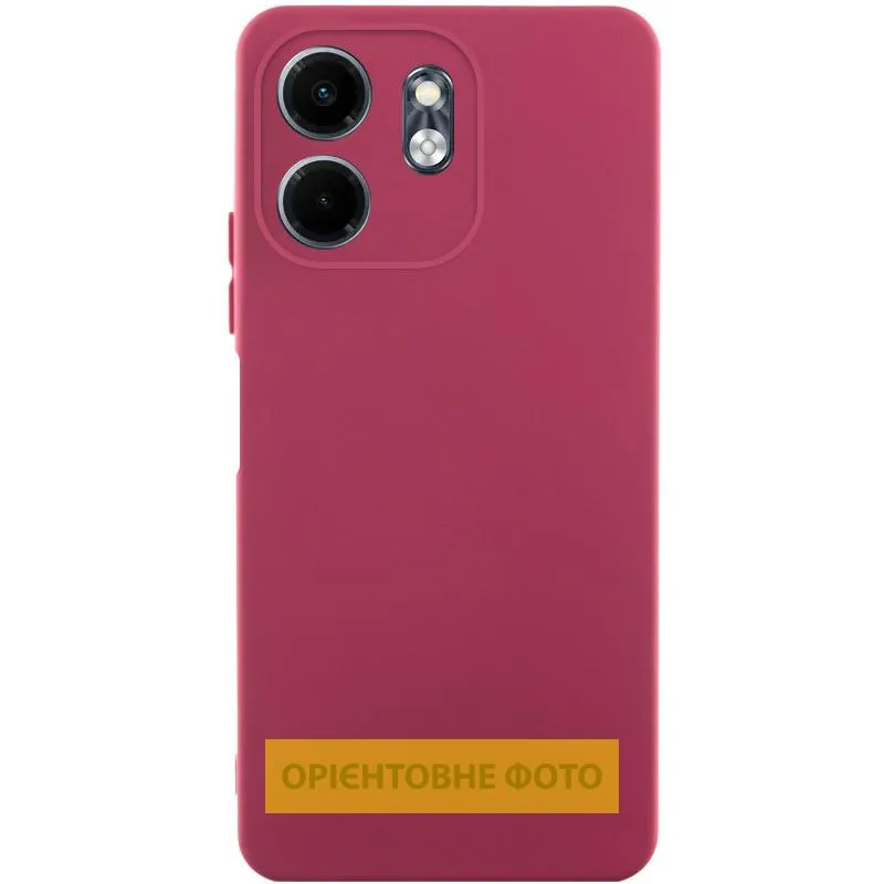 Чохол TPU GETMAN Liquid Silk Full Camera для Xiaomi Redmi A5 Бордовий / Marsala