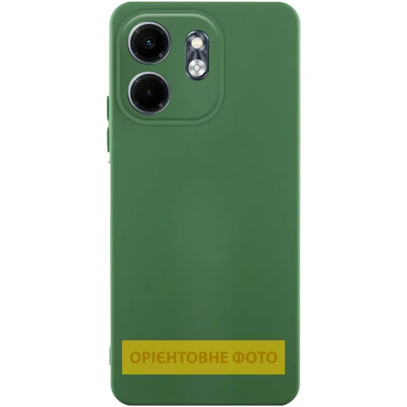 Чохол TPU GETMAN Liquid Silk Full Camera для Xiaomi Redmi A5 Зелений / Dark green