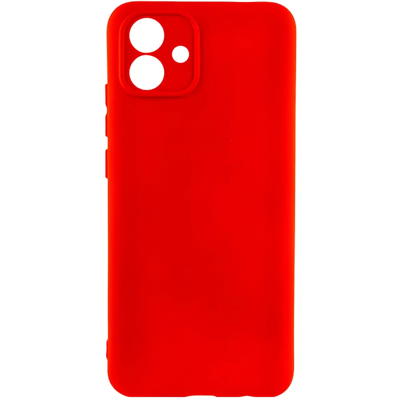 Чохол TPU GETMAN Liquid Silk Full Camera для Samsung Galaxy A08 / A07 4G Червоний / Dark Red