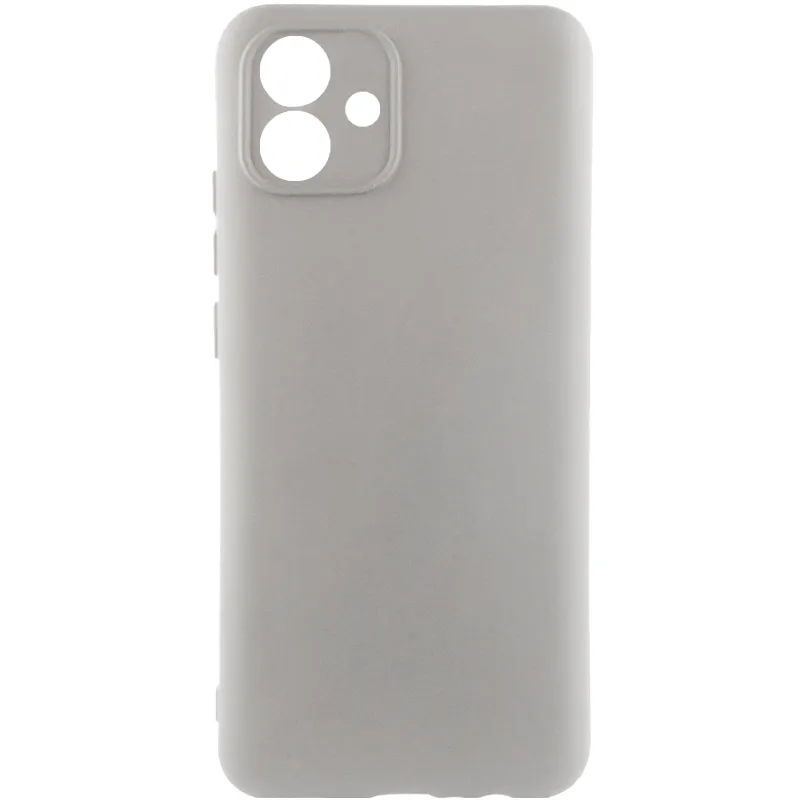 Чохол TPU GETMAN Liquid Silk Full Camera для Samsung Galaxy A08 / A07 4G Сірий / Lavender