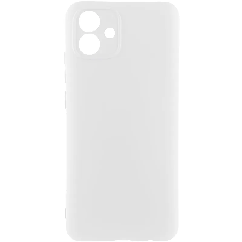 Чохол TPU GETMAN Liquid Silk Full Camera для Samsung Galaxy A08 / A07 4G Білий / White