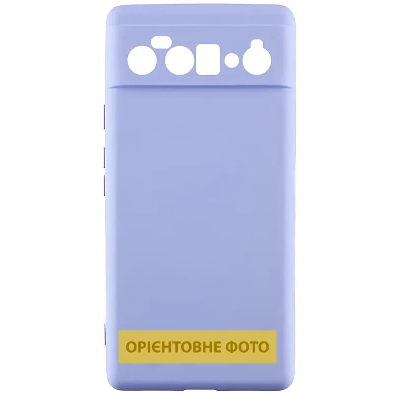 Чохол TPU GETMAN Liquid Silk Full Camera для Samsung Galaxy A18 / A17 Бузковий / Light purple