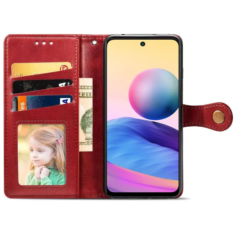 Шкіряний чохол-книжка GETMAN Gallant для Samsung Galaxy A18 / A17 Червоний — фото 5