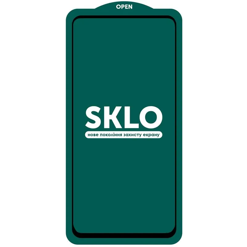 Захисне скло SKLO 5D (тех.пак) для Samsung Galaxy A07 / A06 / A08 Чорний