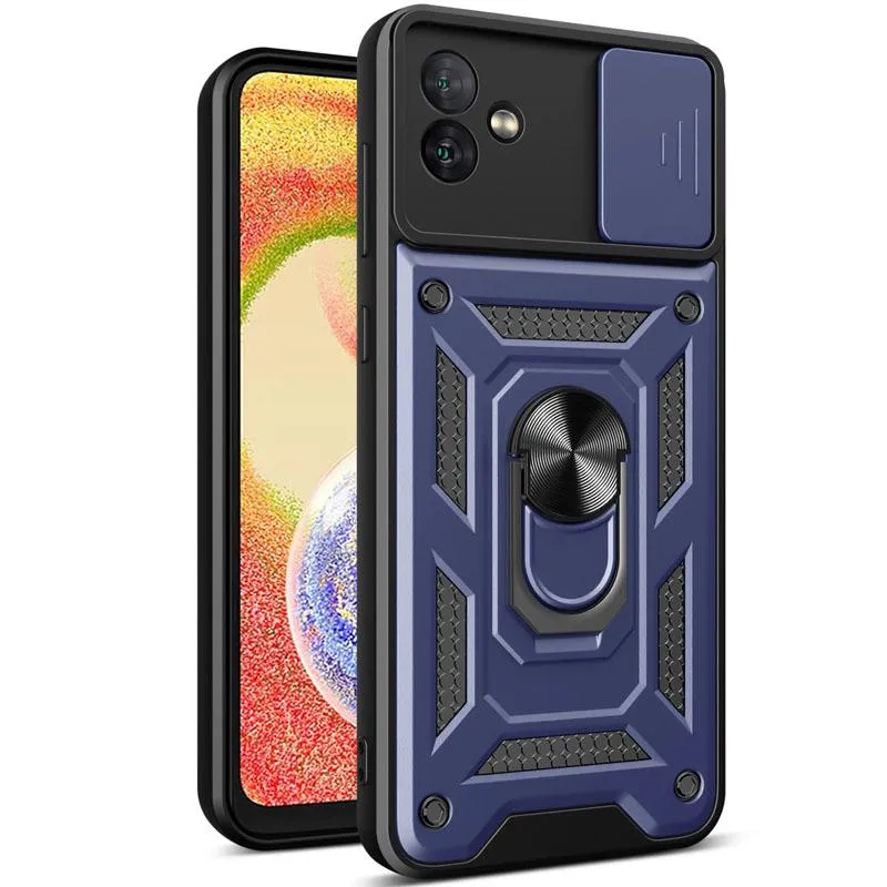 Чохол Ummi Camshield Serge Ring для Samsung Galaxy A04 Синій / Navy