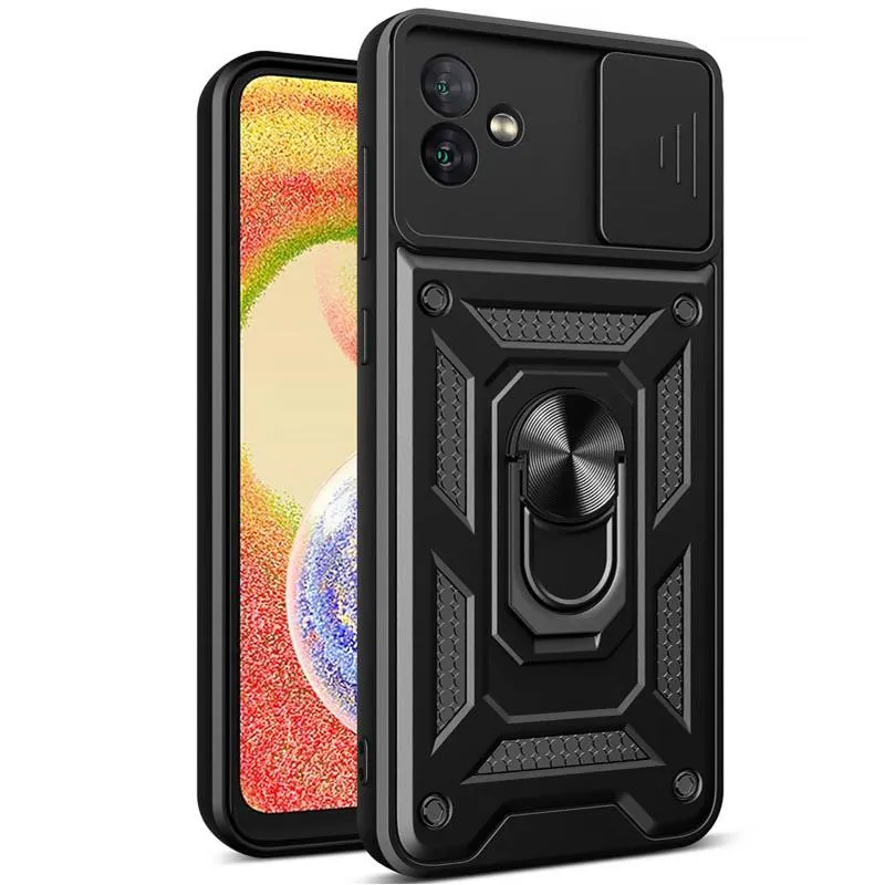 Чохол Ummi Camshield Serge Ring для Samsung Galaxy A04 Чорний / Black