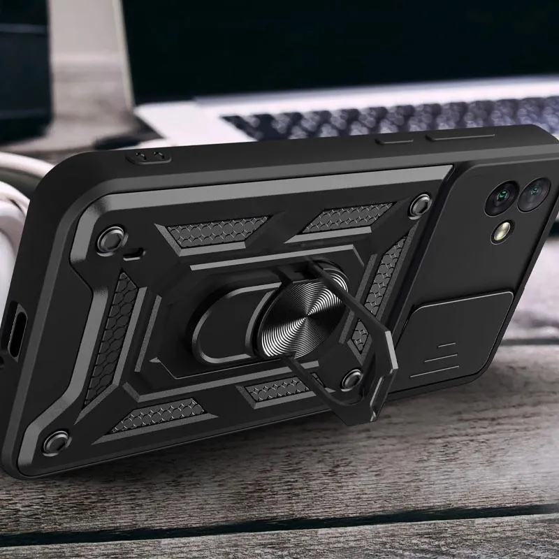 Чохол Ummi Camshield Serge Ring для Samsung Galaxy A04 Чорний / Black — фото 3