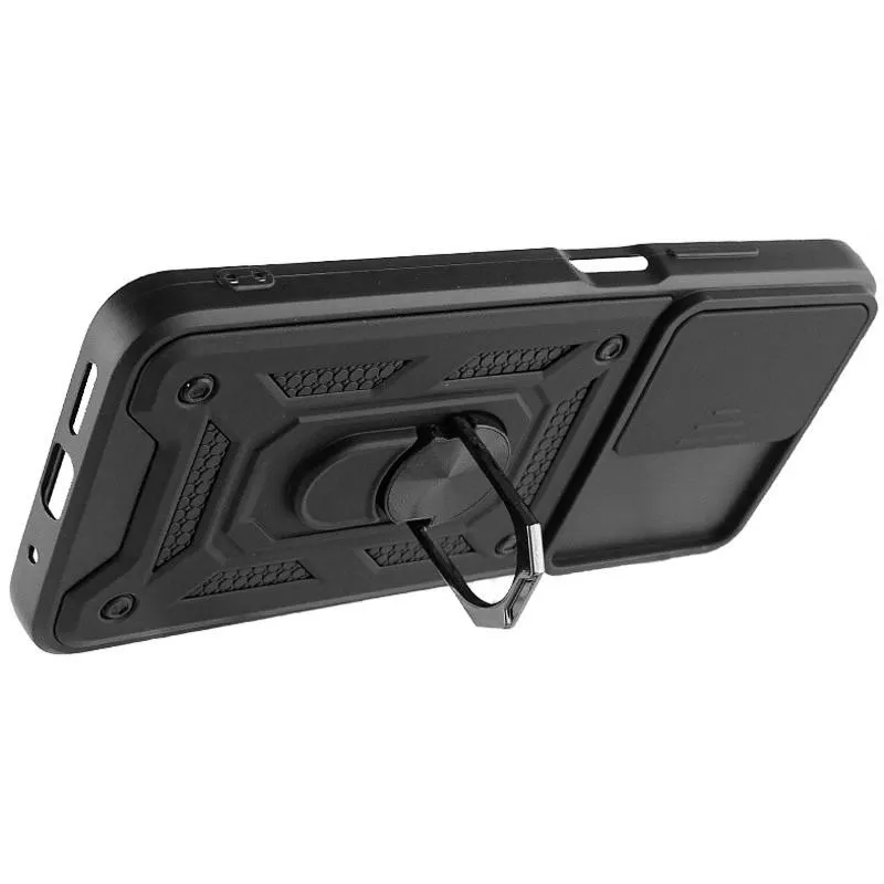 Чохол Ummi Camshield Serge Ring для Xiaomi Redmi 10 Чорний / Black — фото 4