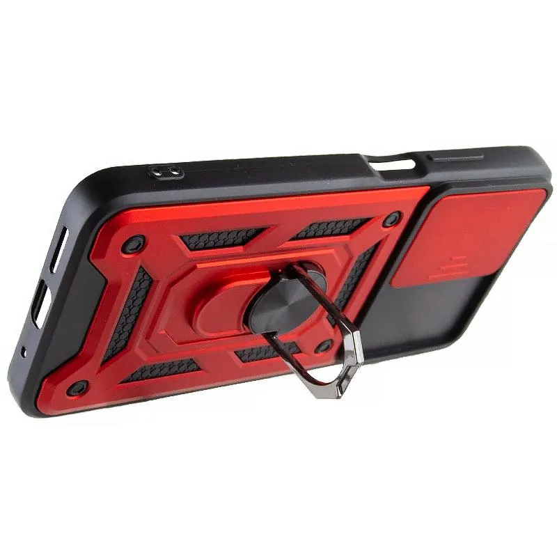 Чохол Ummi Camshield Serge Ring для Xiaomi Redmi 10 Червоний / Red — фото 4