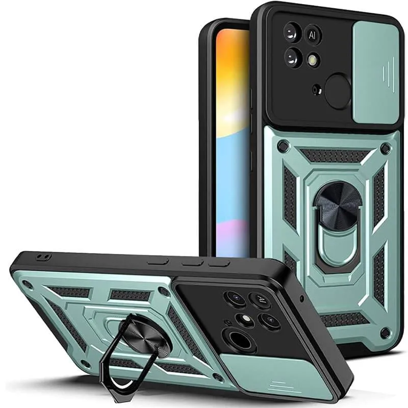 Чохол Ummi Camshield Serge Ring для Xiaomi Redmi 10C Зелений / Green