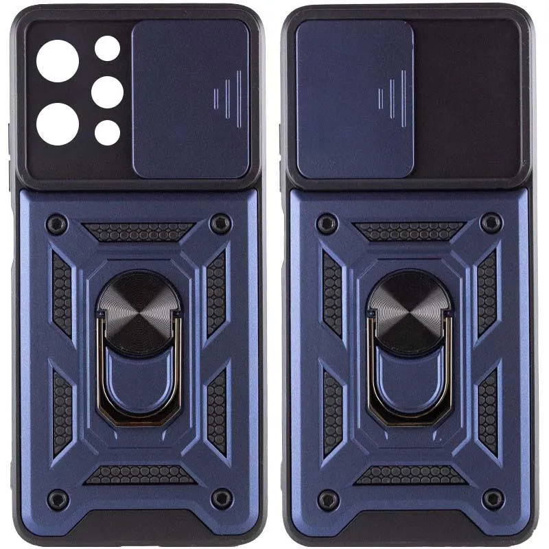 Чохол Ummi Camshield Serge Ring для Xiaomi Redmi 12 / Poco M6 Pro 5G Синій / Navy