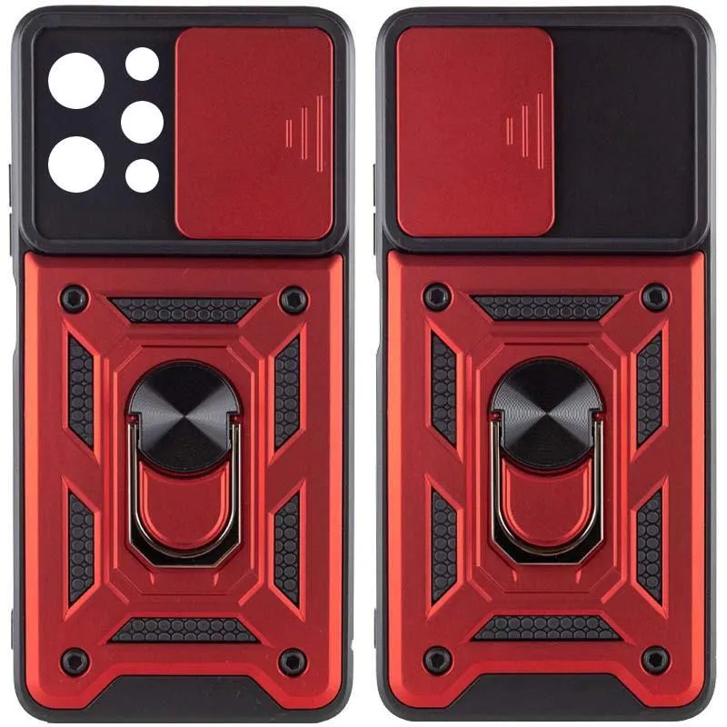 Чохол Ummi Camshield Serge Ring для Xiaomi Redmi 12 / Poco M6 Pro 5G Червоний / Red