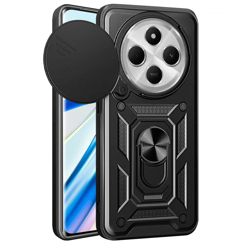 Чохол Ummi Camshield Serge Ring для Xiaomi Redmi 14C / 17C / A4 / Poco C75 / M7 5G Чорний / Black