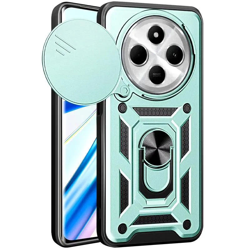 Чохол Ummi Camshield Serge Ring для Xiaomi Redmi 14C / 17C / A4 / Poco C75 / M7 5G Зелений / Green