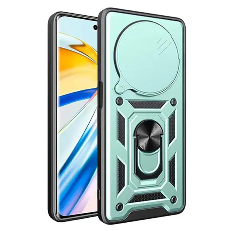 Чохол Ummi Camshield Serge Ring для Xiaomi Redmi 14C / 17C / A4 / Poco C75 / M7 5G Зелений / Green — фото 3