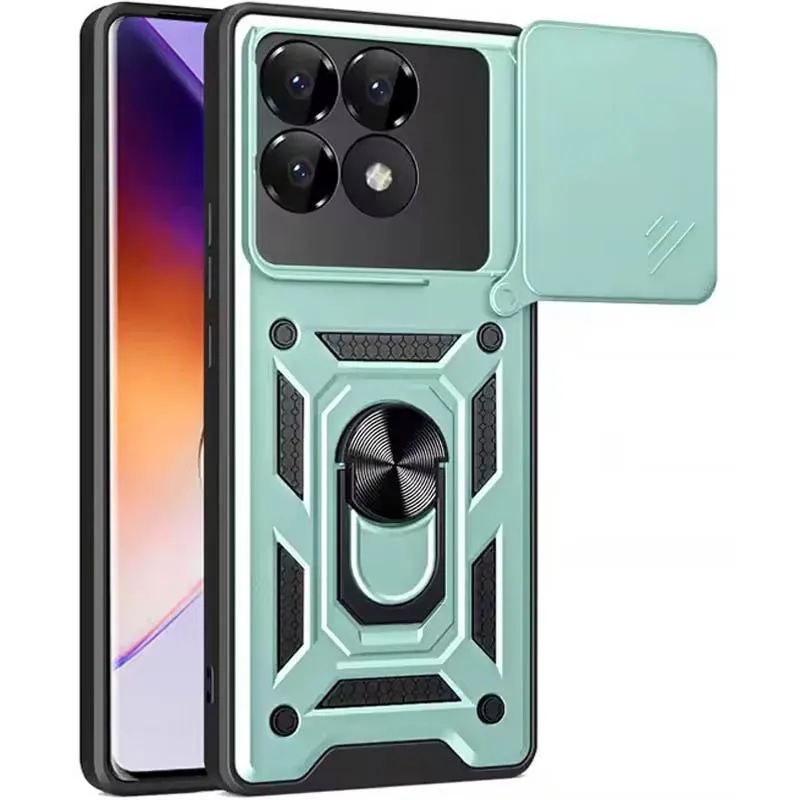 Чохол Ummi Camshield Serge Ring для Xiaomi Poco F7 Pro Зелений / Green
