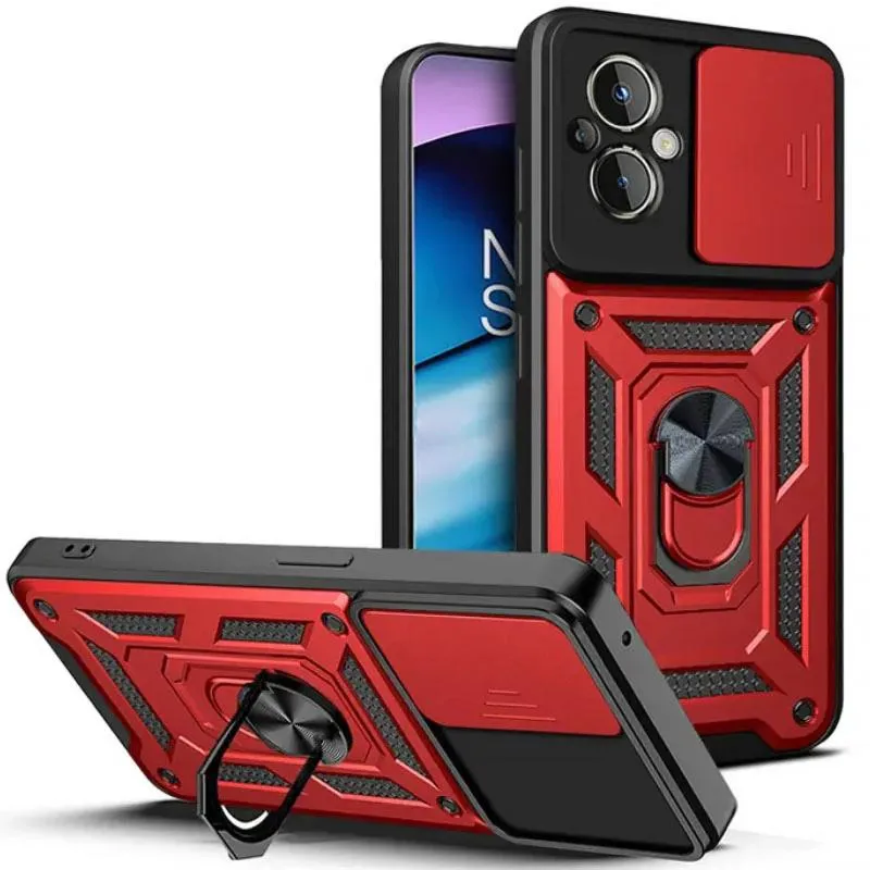 Чохол Ummi Camshield Serge Ring для Xiaomi Poco M5 Червоний / Red