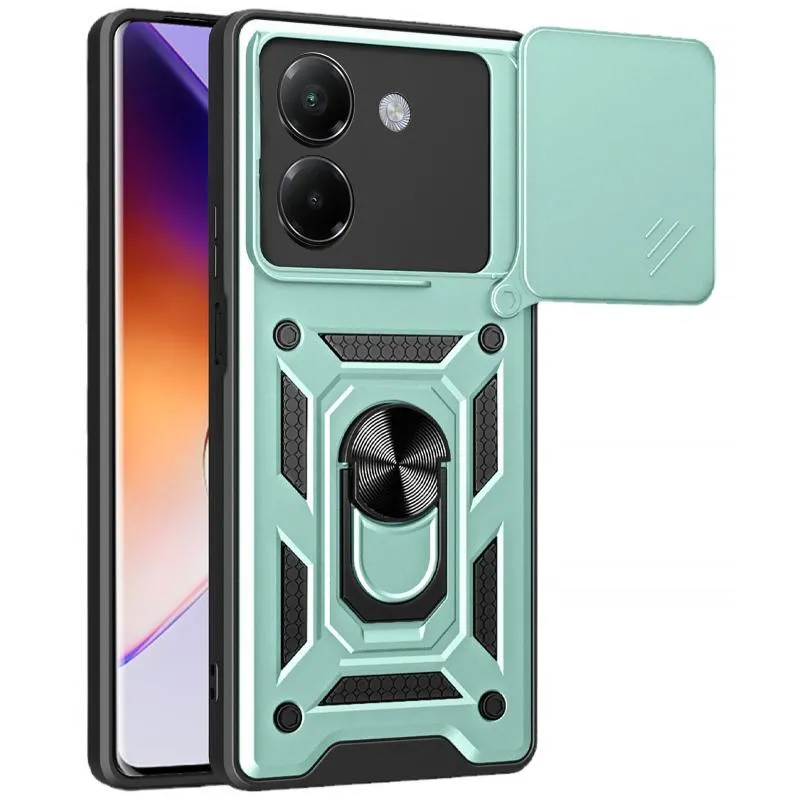 Чохол Ummi Camshield Serge Ring для Xiaomi Poco M7 Pro 5G Зелений / Green