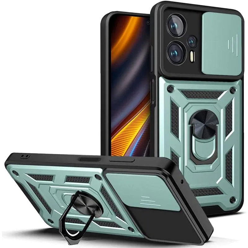 Чохол Ummi Camshield Serge Ring для Xiaomi Poco X4 GT Зелений / Green