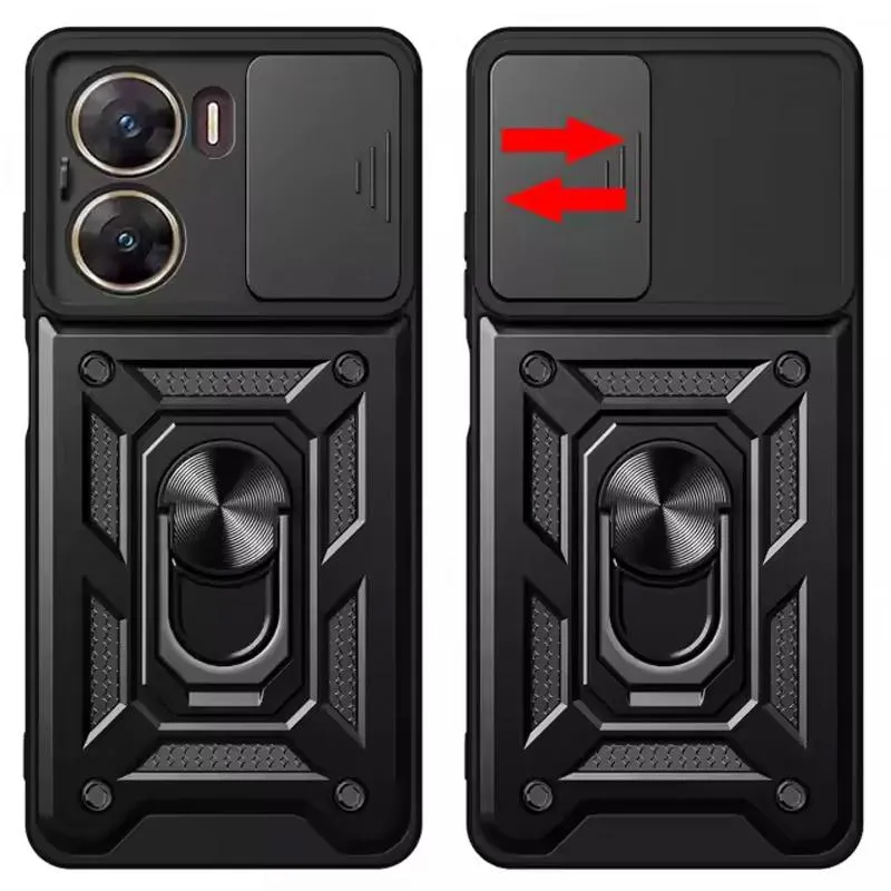 Чохол Ummi Camshield Serge Ring для Xiaomi Poco X7 Pro Чорний / Black — фото 3