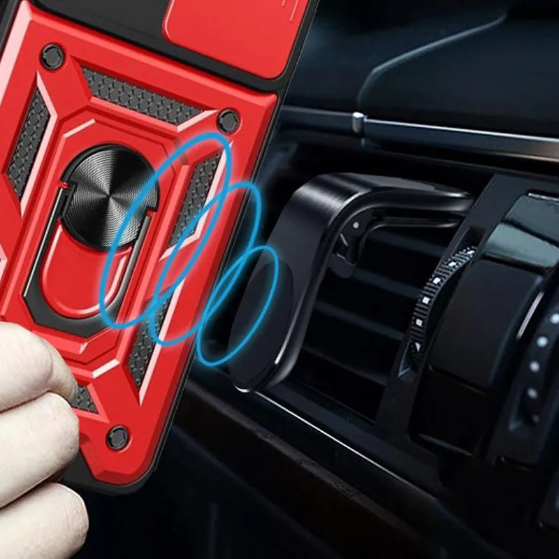 Чохол Ummi Camshield Serge Ring для Xiaomi Poco X7 Pro Червоний / Red — фото 4
