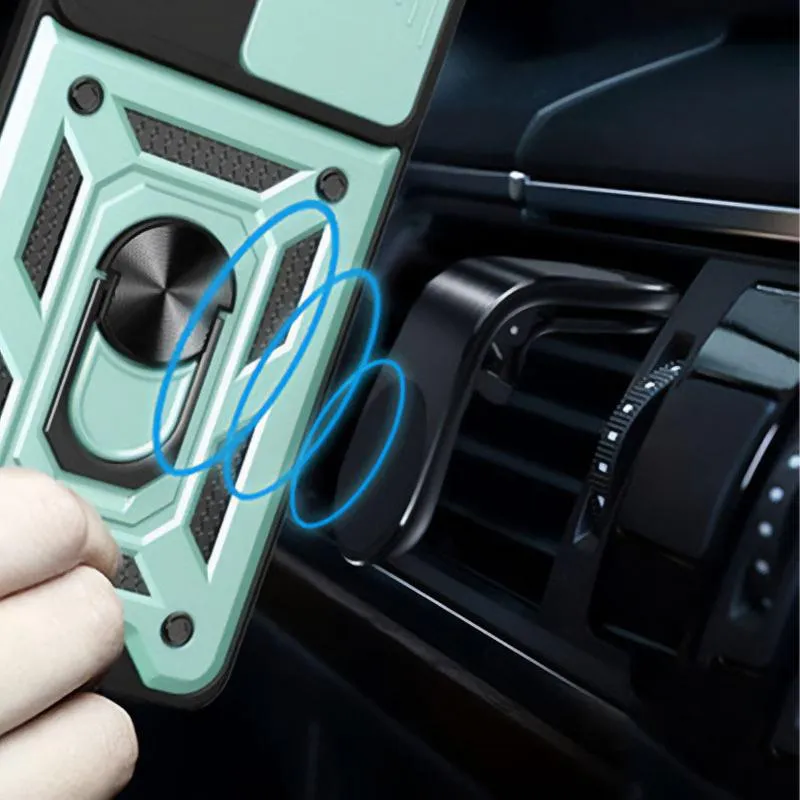 Чохол Ummi Camshield Serge Ring для Xiaomi Poco X7 Pro Зелений / Green — фото 3