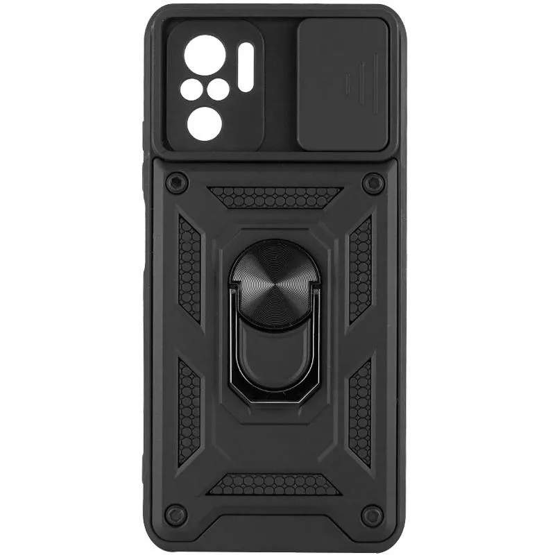 Чохол Ummi Camshield Serge Ring для Xiaomi Redmi Note 10 / Note 10s / Poco M5s Чорний / Black
