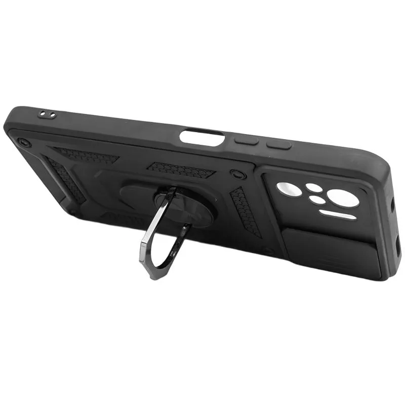 Чохол Ummi Camshield Serge Ring для Xiaomi Redmi Note 10 / Note 10s / Poco M5s Чорний / Black — фото 4